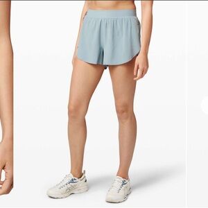 Lululemon Blue Find Your Pace 3” Blue Cast shorts